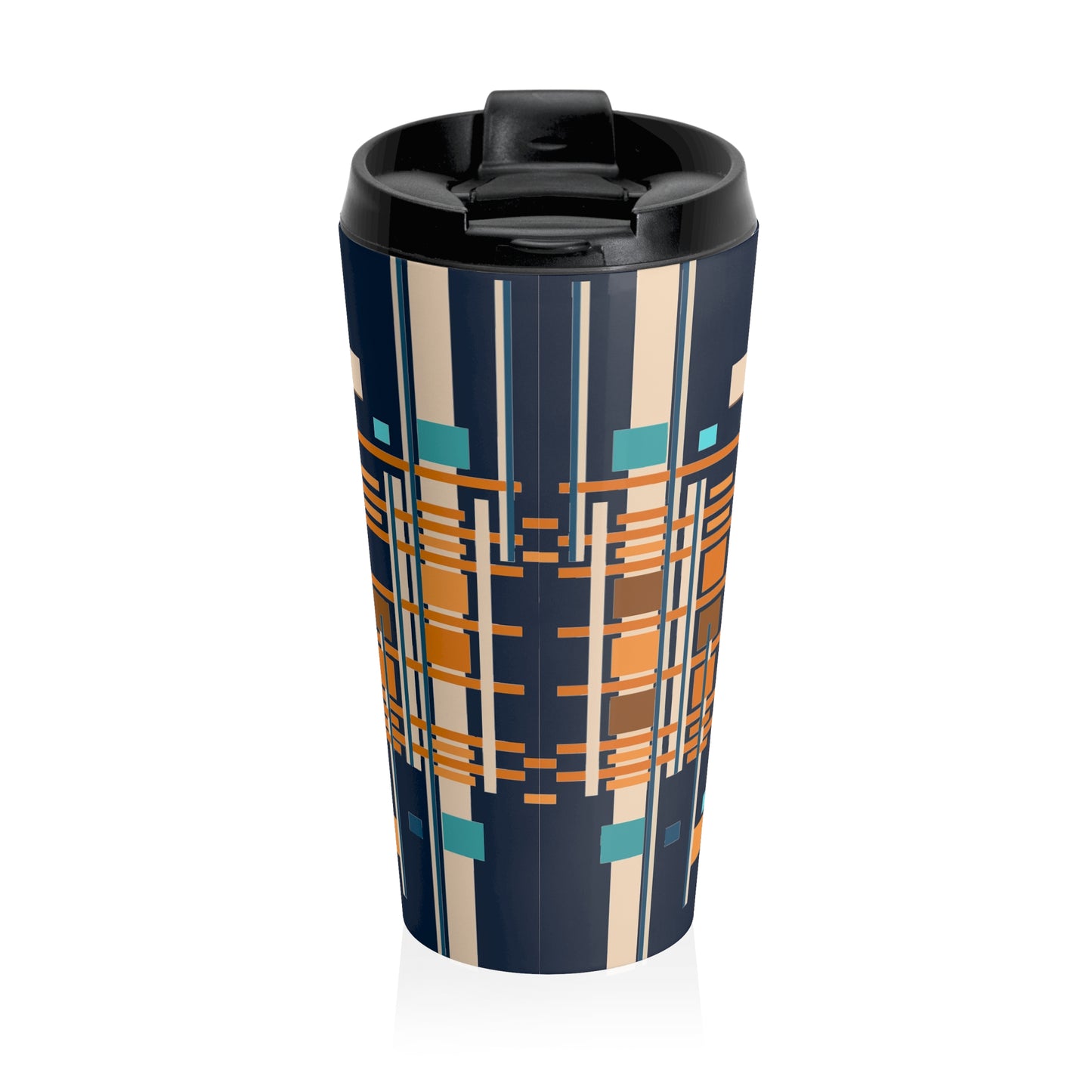 Midnight Blue Bamboo Stainless Steel Travel Mug