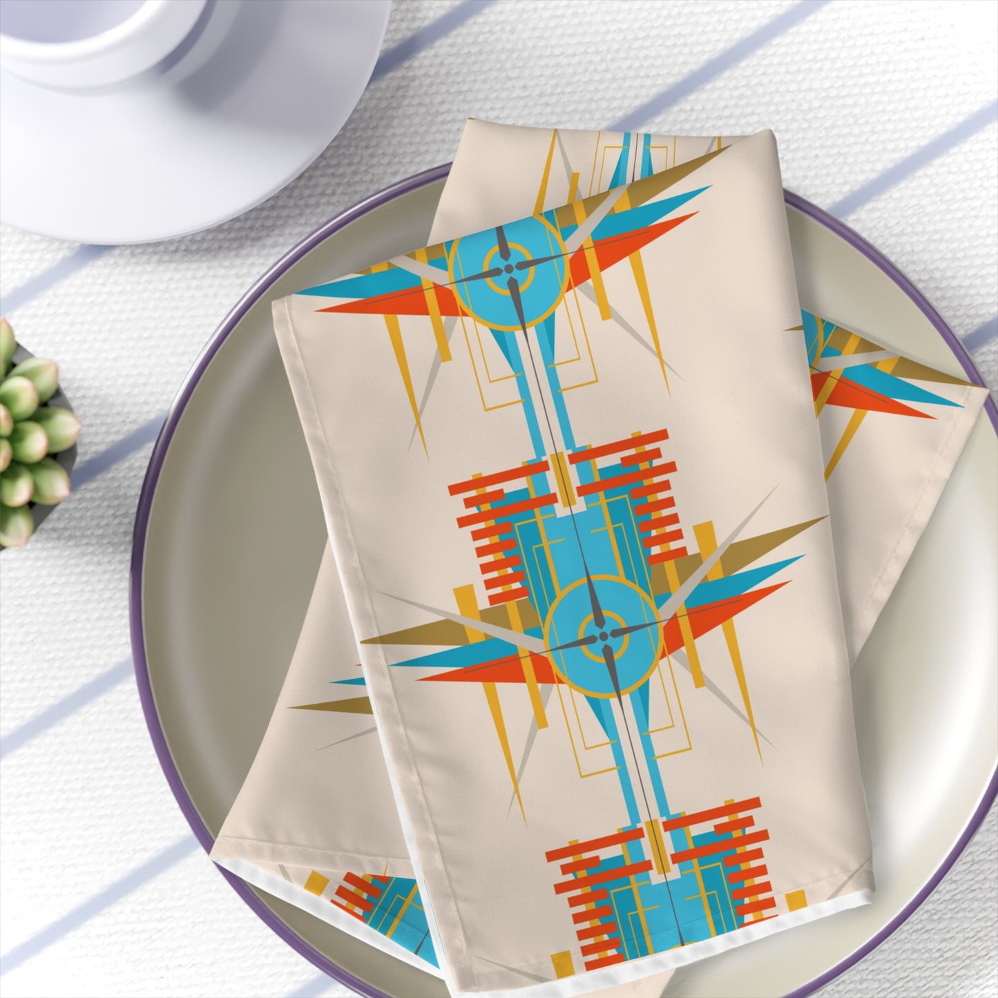 Deco Desert Bird of Paradise Napkin