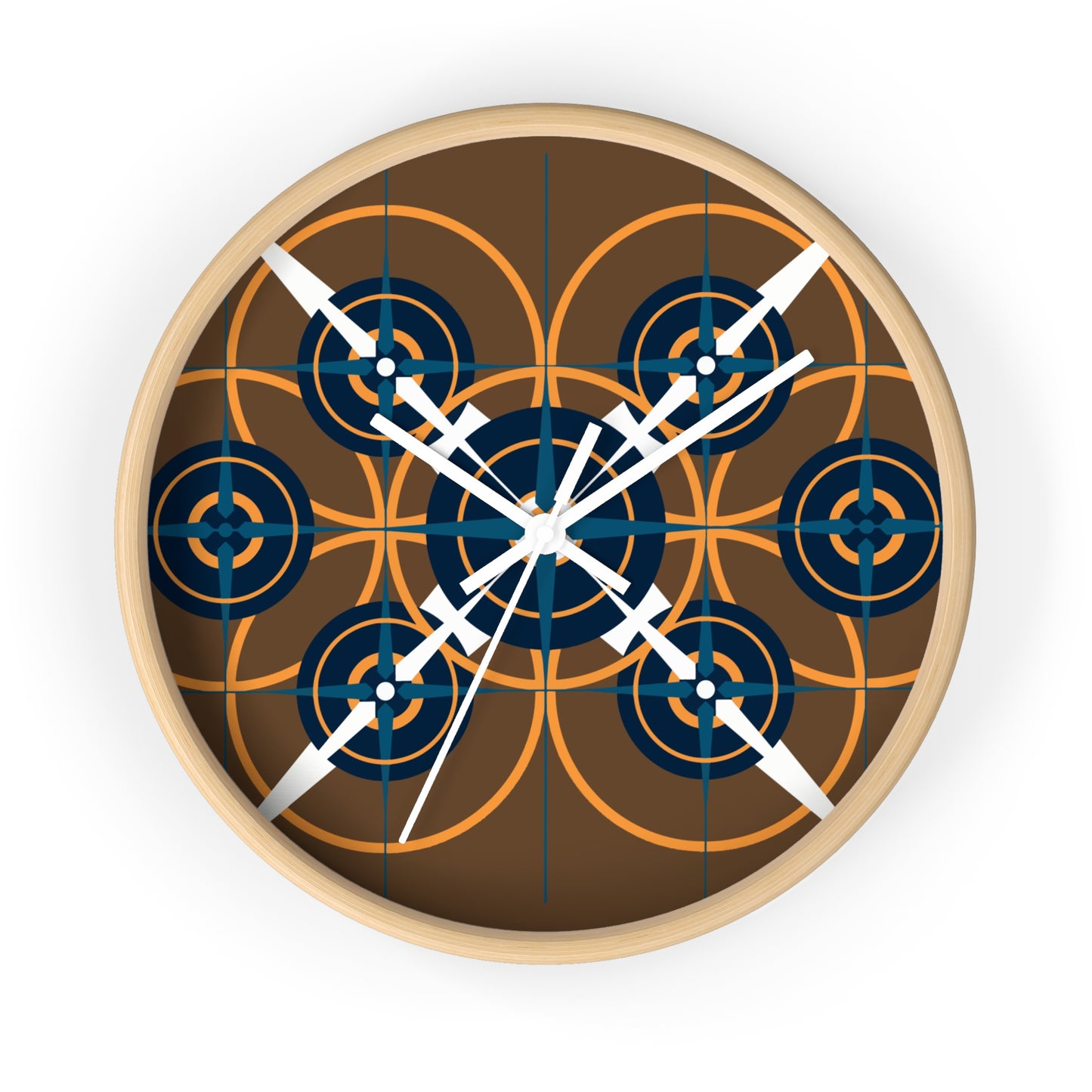 Classic Retro Compass Rose Wall Clock