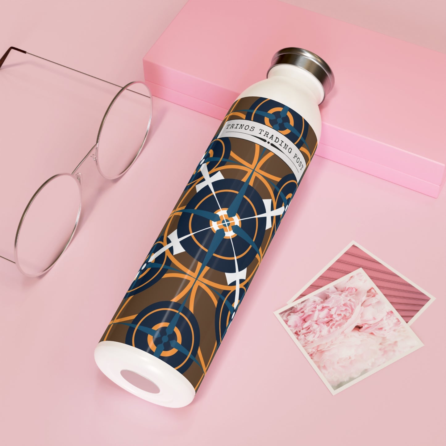 Casino Classic Retro Compass Rose 20oz Slim Water Bottle