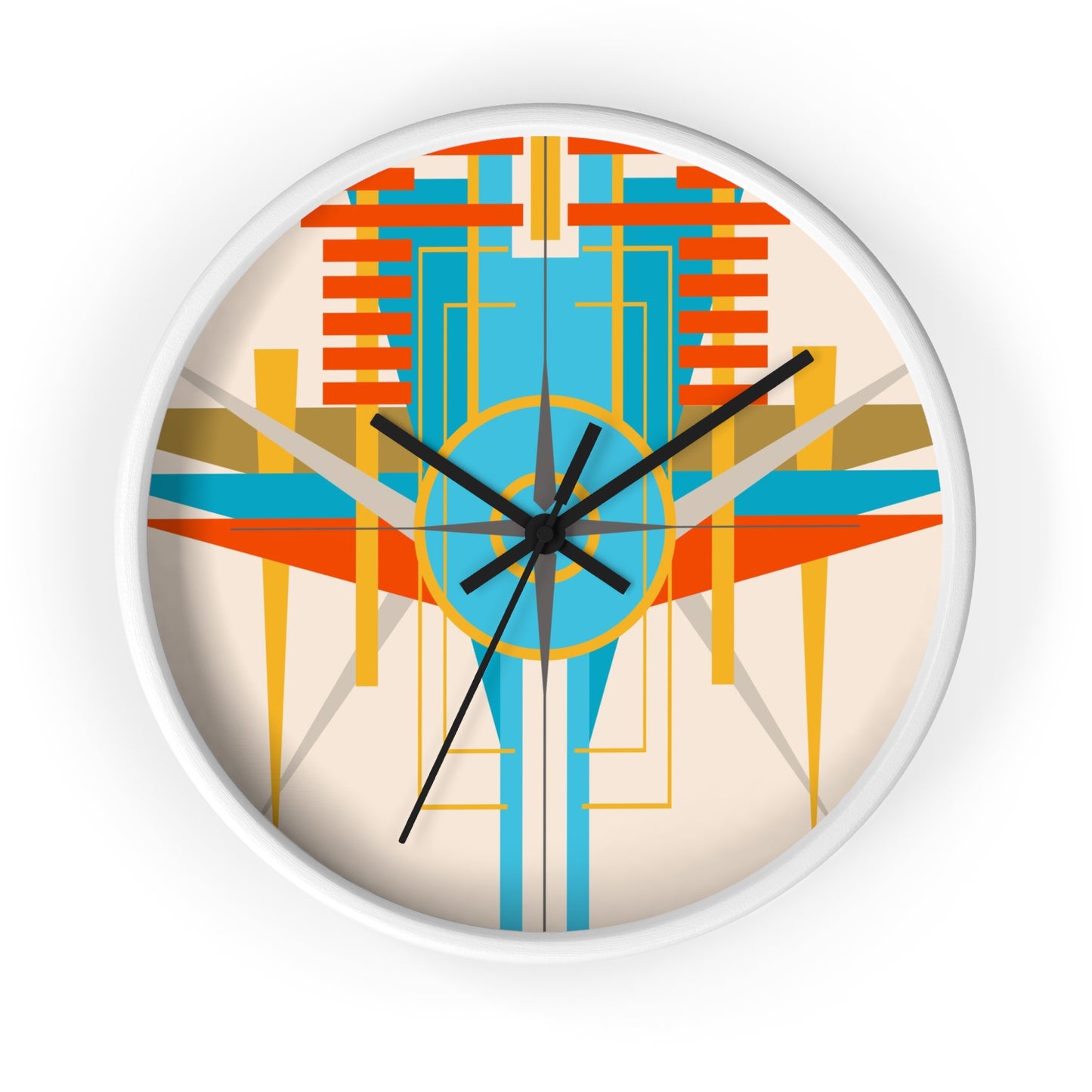 Deco Desert Bird of Paradise Wall Clock