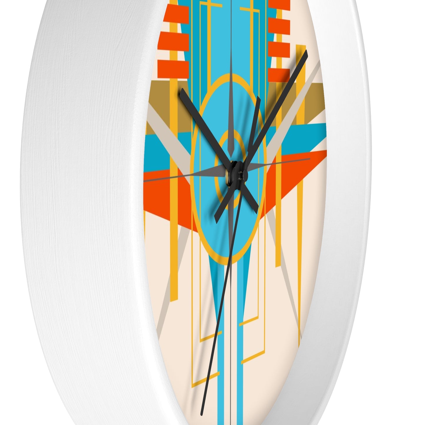 Deco Desert Bird of Paradise Wall Clock