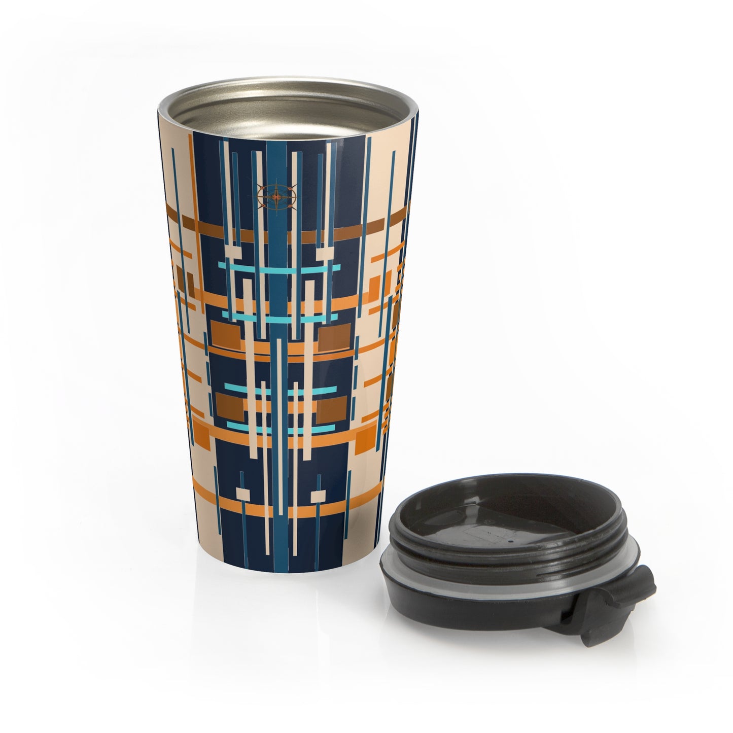 Midnight Blue Bamboo Stainless Steel Travel Mug