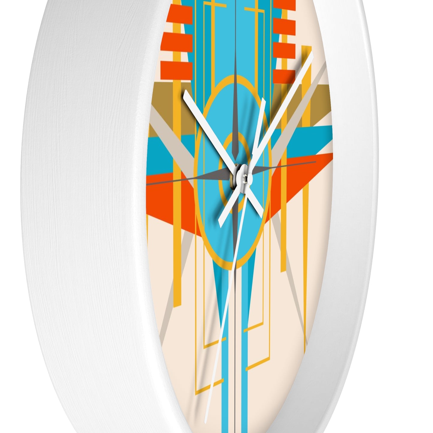 Deco Desert Bird of Paradise Wall Clock