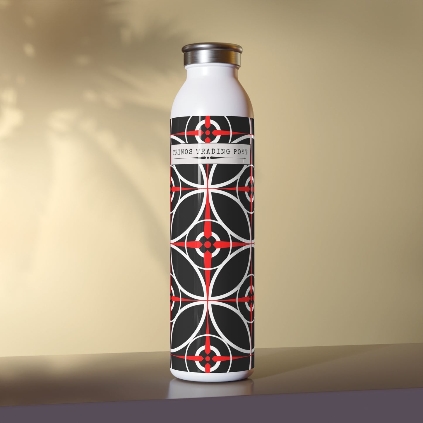 Black Cove Compass Rose 20oz Slim Water Bottle