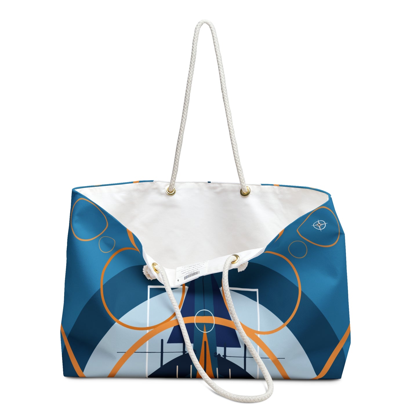 Deco Blue Oscillation Weekender Beach Bag