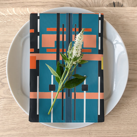 Medium Electric Blue Bamboo Napkin