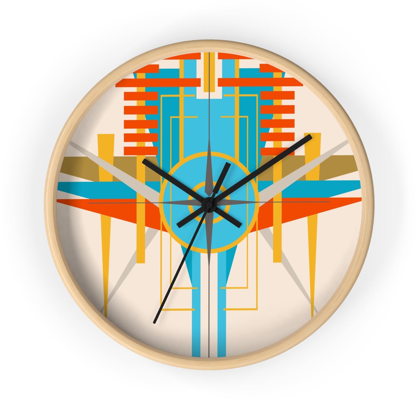 Deco Desert Bird of Paradise Wall Clock