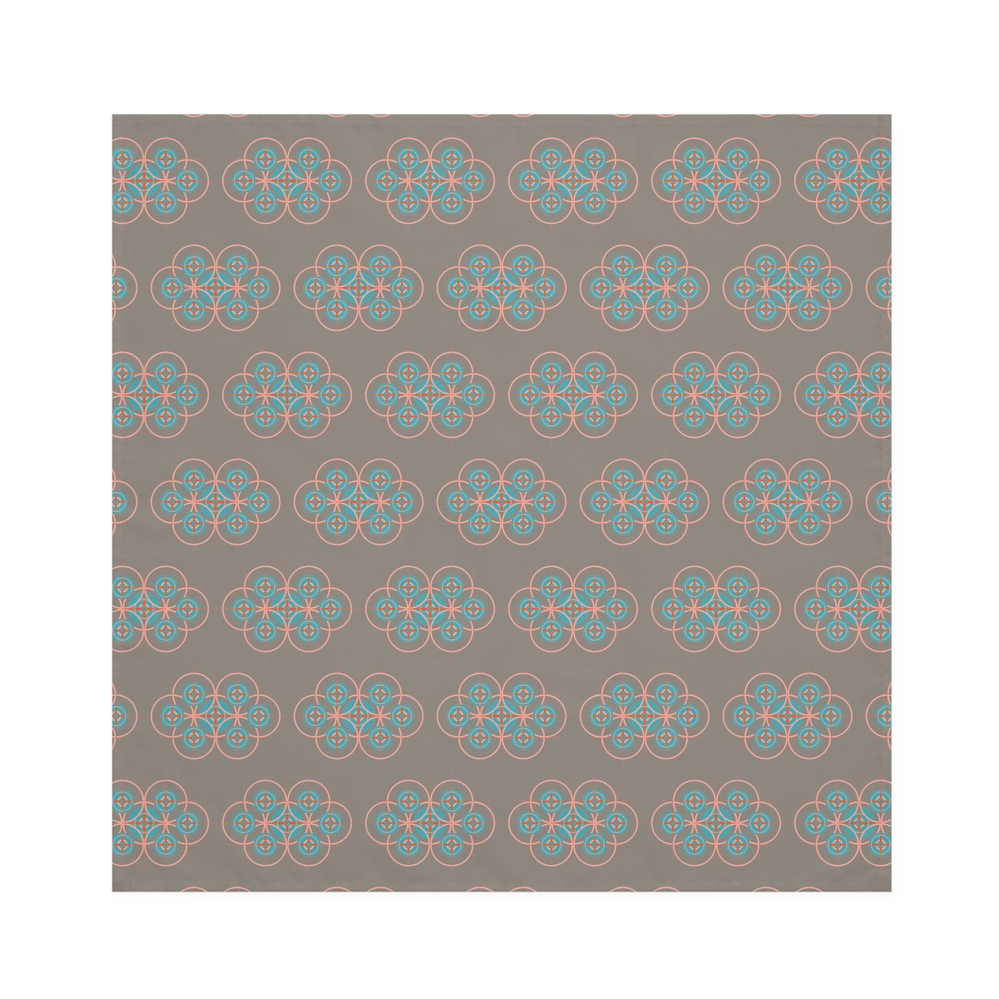 Cotton Candy Grey Compass Rose Graphic Napkin