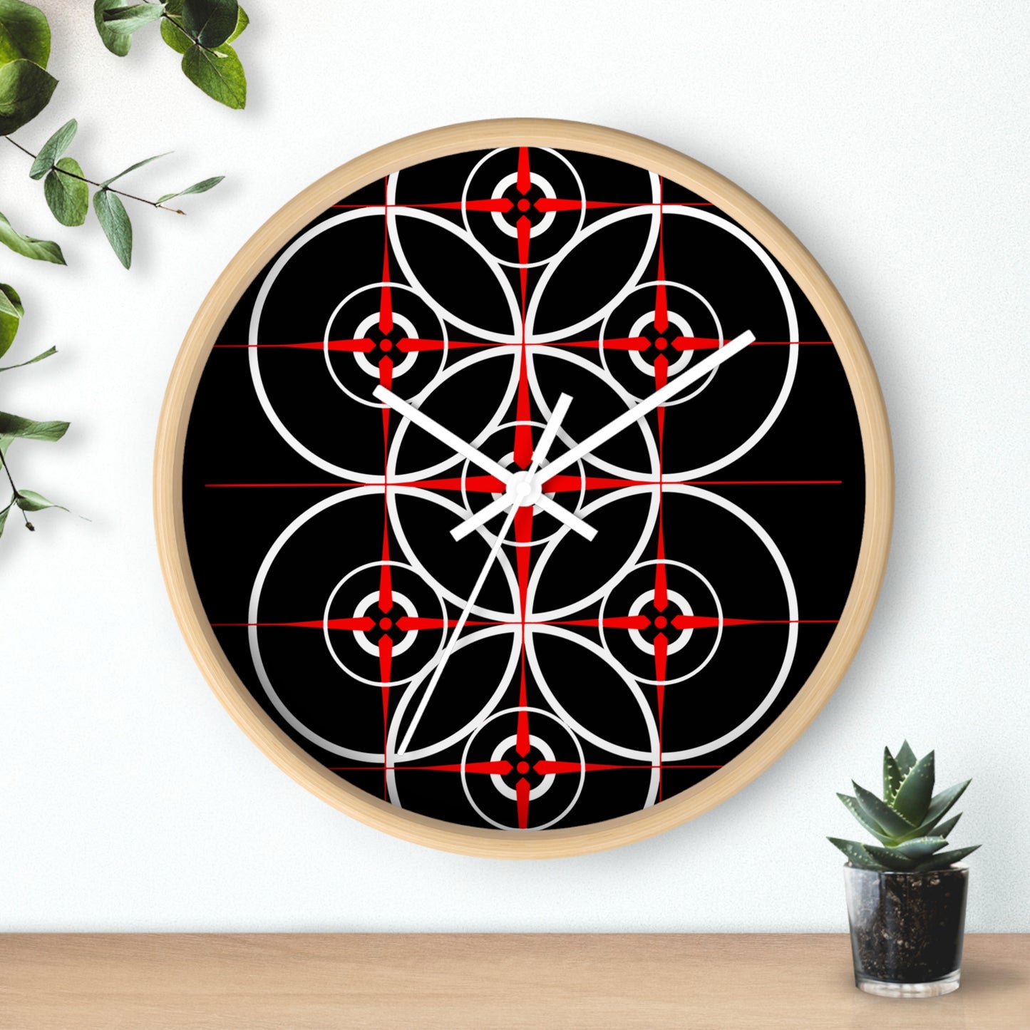 Black Cove Compass Rose Wall Clock