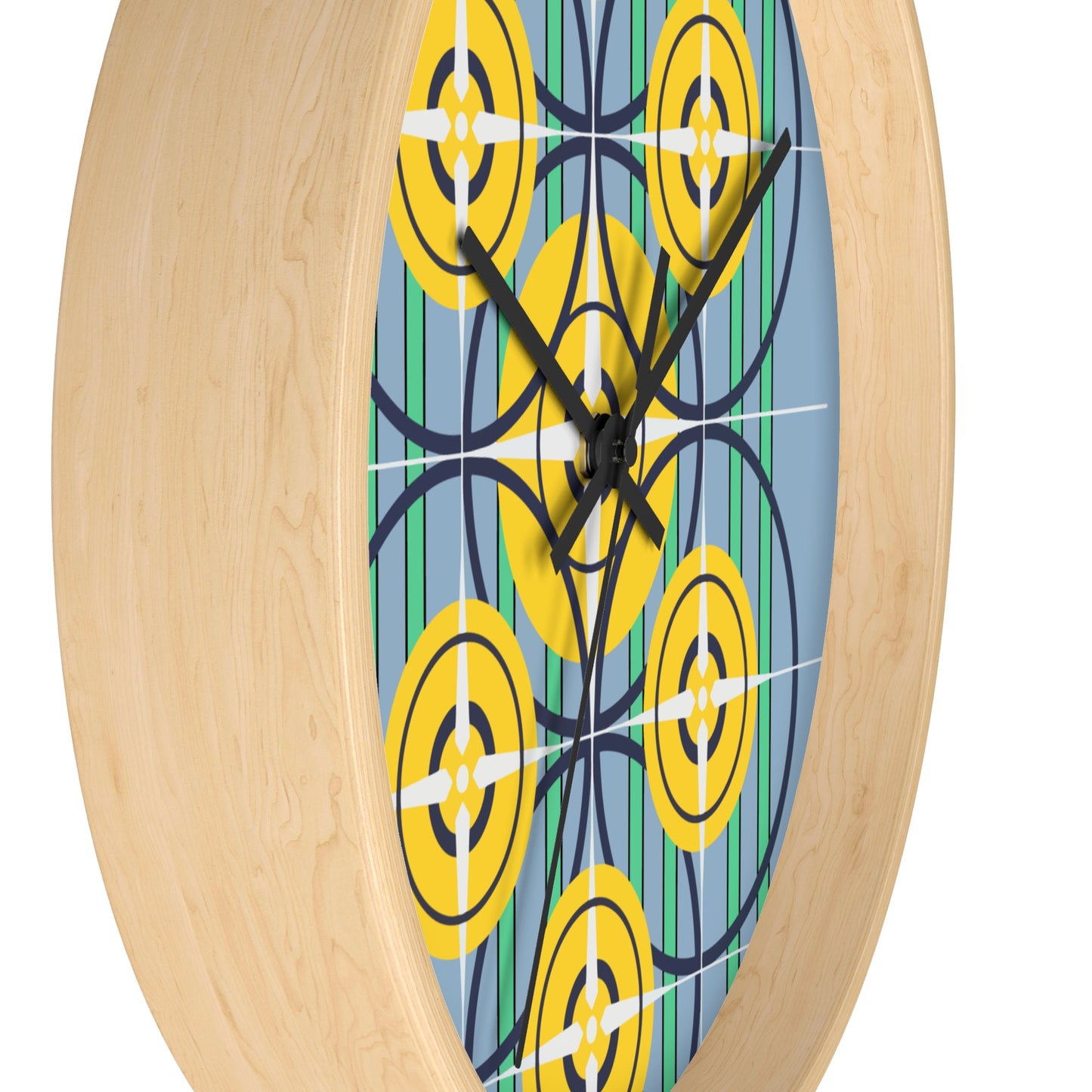 Sunflower Yellow Compass Rose Wall Clock