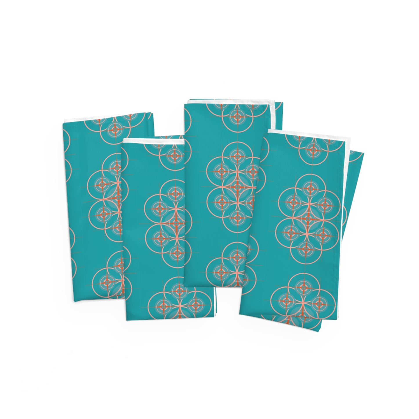 Miami Blue Cherry Blossom Graphic Napkin