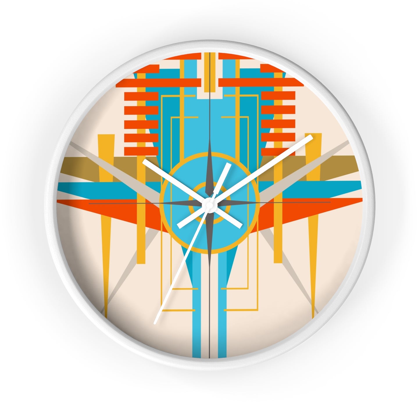 Deco Desert Bird of Paradise Wall Clock