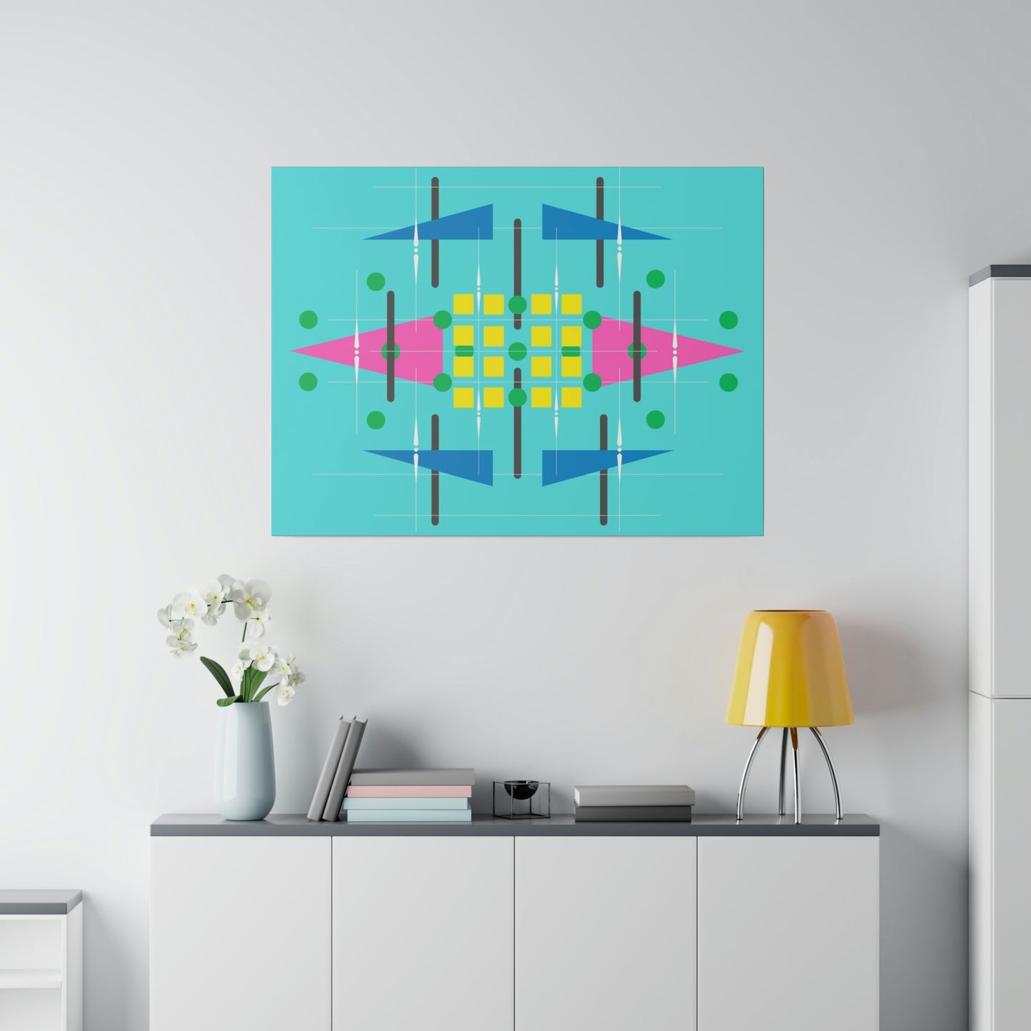 Teala - Universal Schematics 2: Geometric Abstract Deco Inspired Wall Art