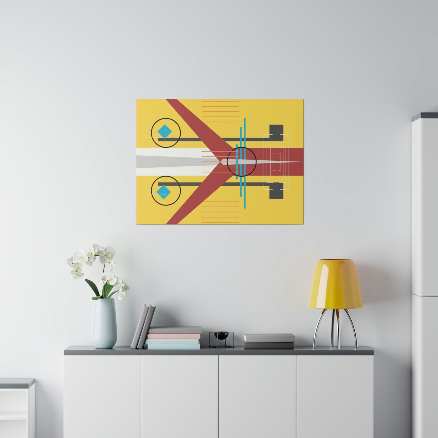 Burst of Sunshine - The Take Off Series: Geometric Abstract Wall Art