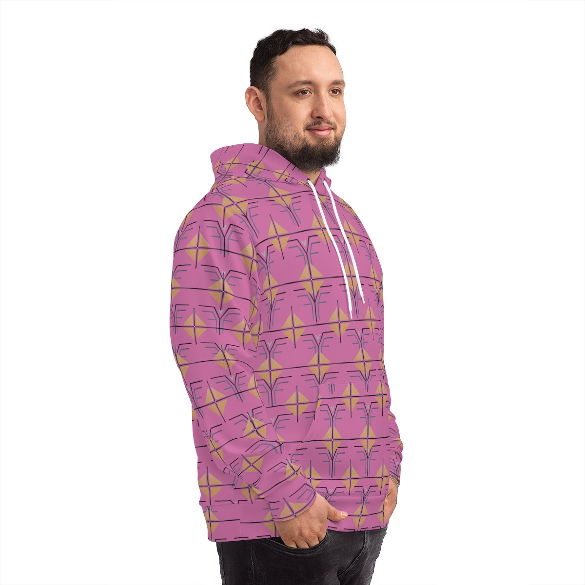 The Shield and Crest Hoodie - Lt. Pink