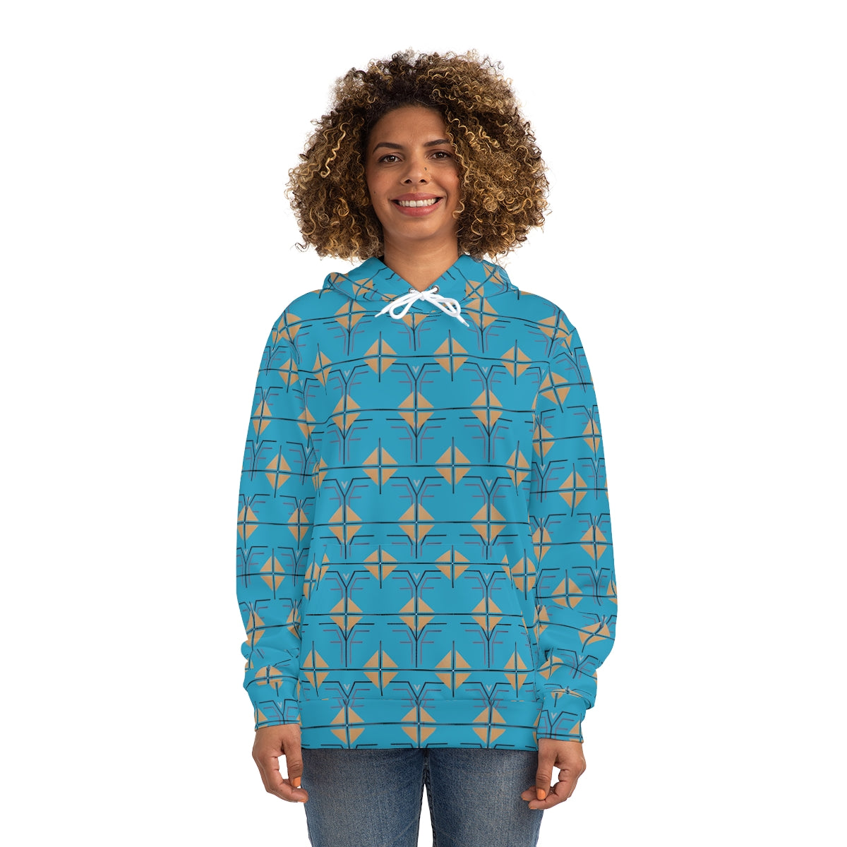 The Shield and Crest Hoodie - Turquoise