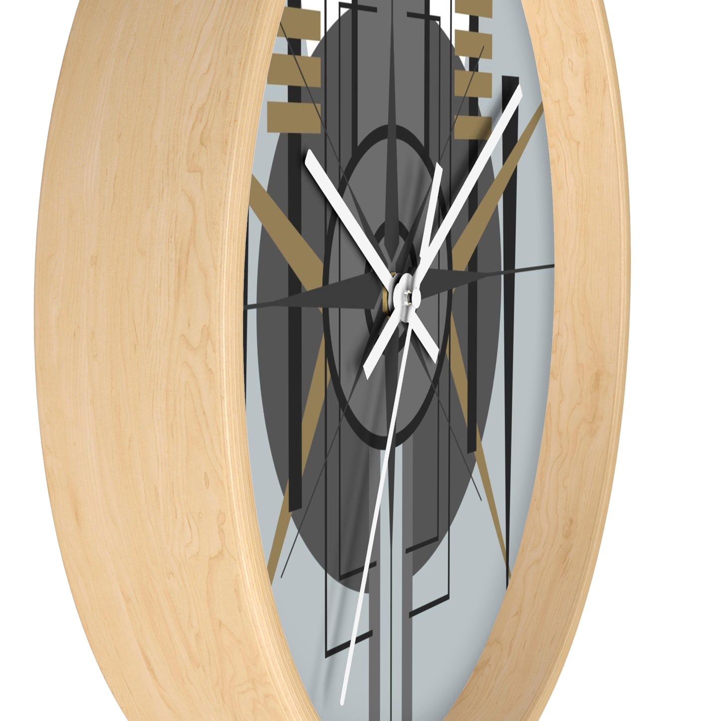 Deco Techno Grey Oscilation Wall Clock