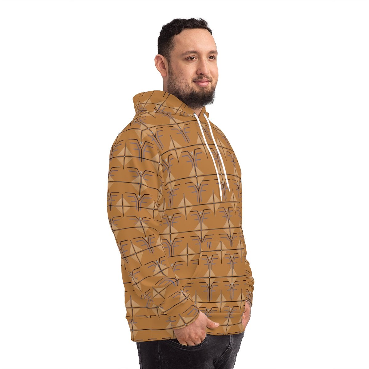 The Shield and Crest Hoodie - Lt. Brown – Trinos Trading Post