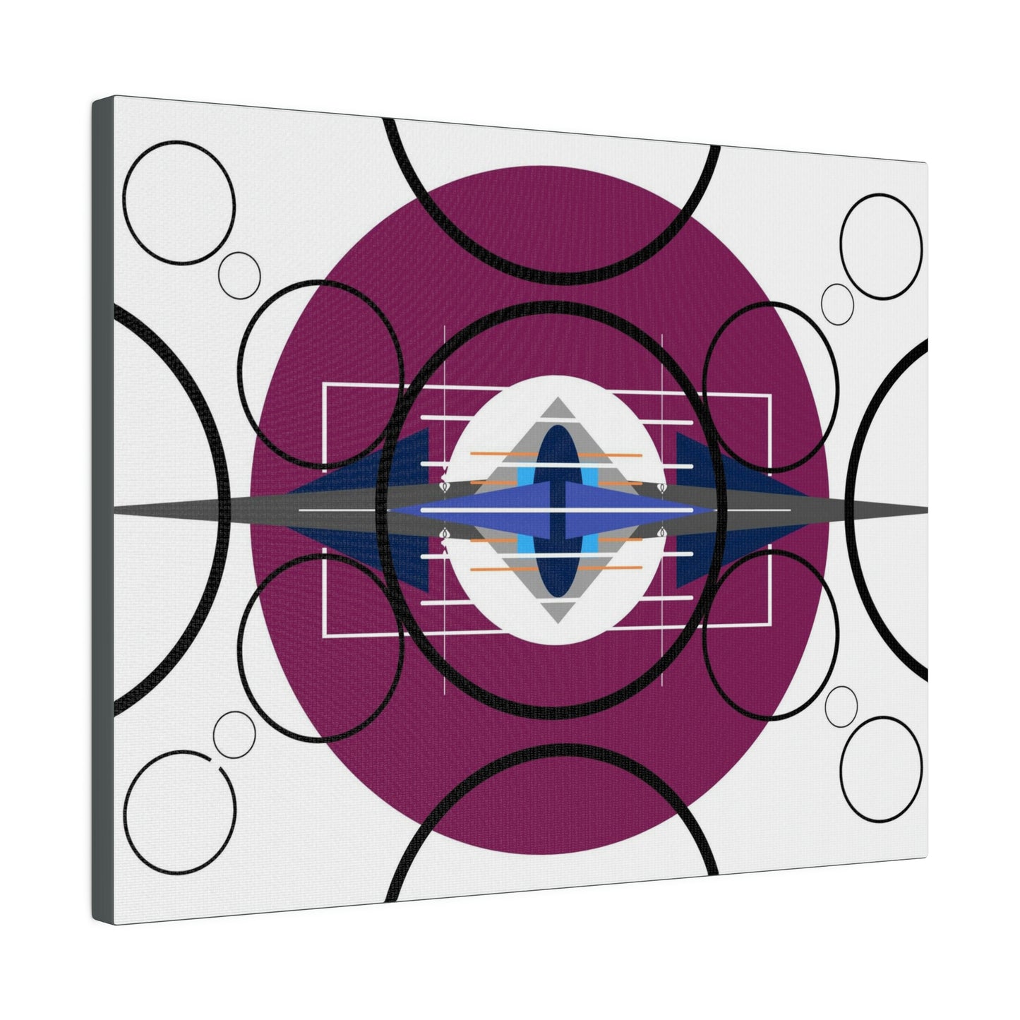 Deco 3 - Pressing Oscillation: Geometric Abstract Deco Inspired Wall Art