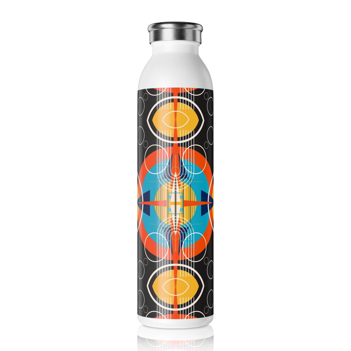 Trinos Trading Post: Deco Dark Oscillation 20oz Slim Water Bottle