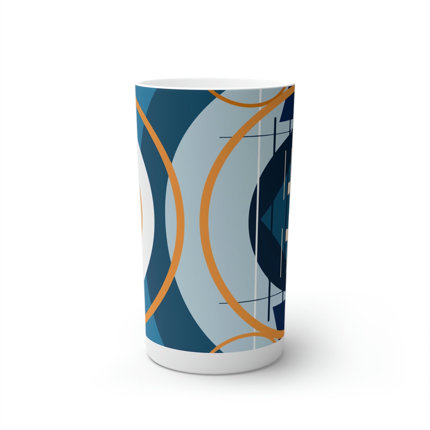 Super Graphic Deco Mixed Blue Conical Coffee Mugs (3oz, 8oz, 12oz)