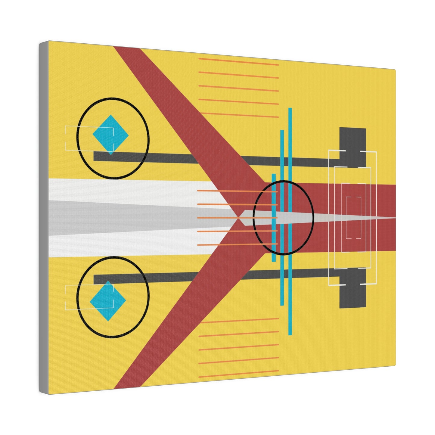 Burst of Sunshine - The Take Off Series: Geometric Abstract Wall Art