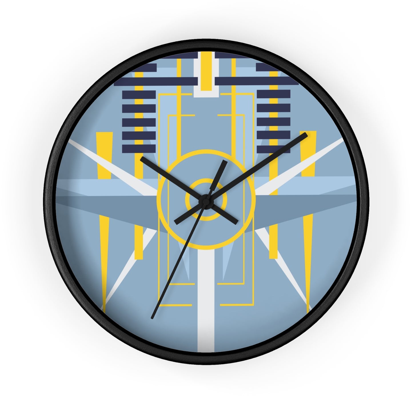 Deco Aviation Grey Oscilation Wall Clock