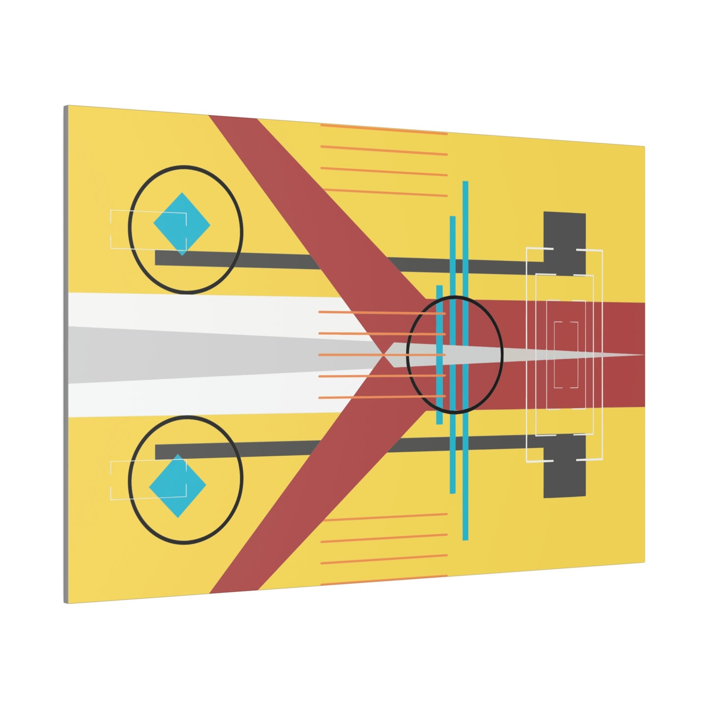 Burst of Sunshine - The Take Off Series: Geometric Abstract Wall Art