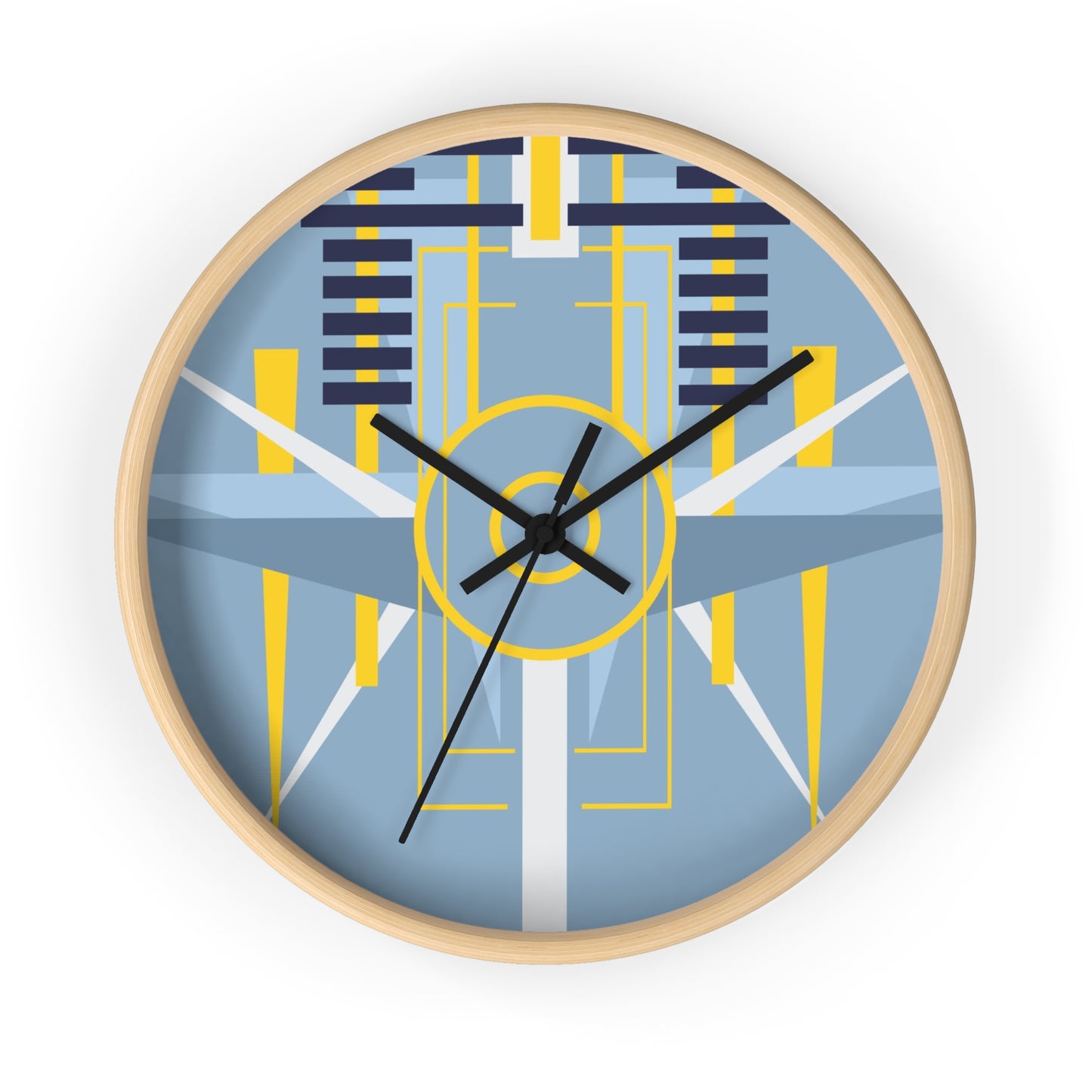 Deco Aviation Grey Oscilation Wall Clock