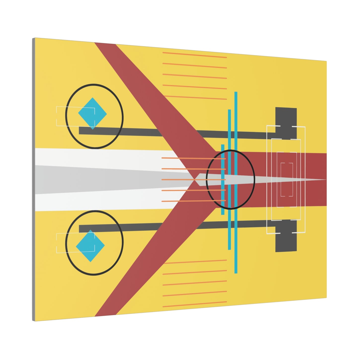 Burst of Sunshine - The Take Off Series: Geometric Abstract Wall Art