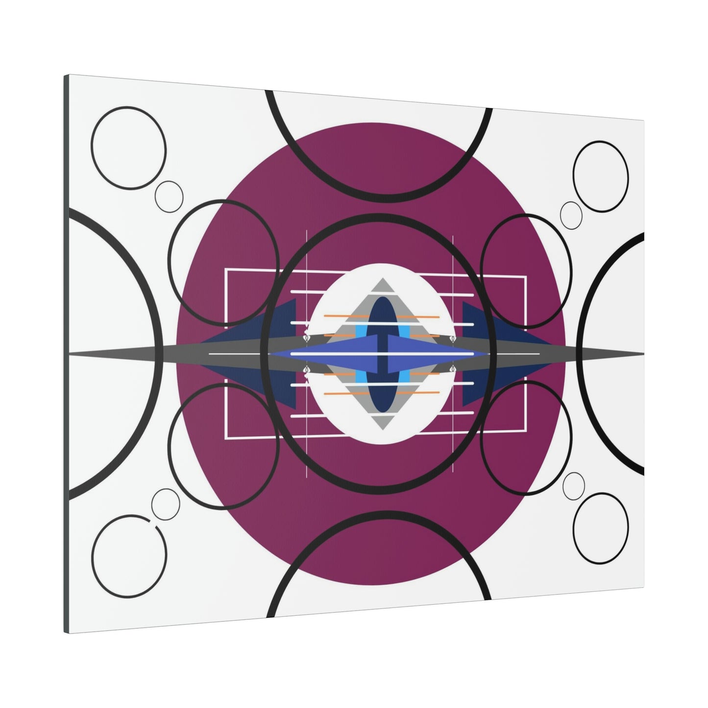 Deco 3 - Pressing Oscillation: Geometric Abstract Deco Inspired Wall Art