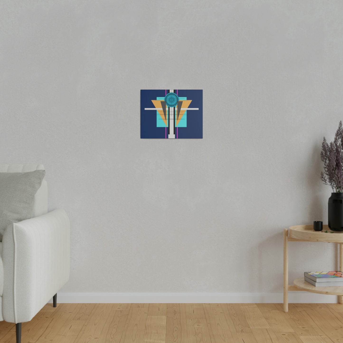 Deco One - Temple: Geometric Abstract Deco Inspired Wall Art