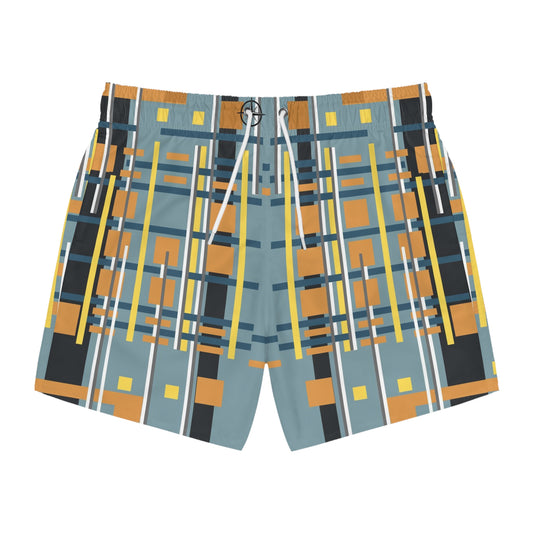 Steel Tin Grey Bamboo Swim Trunks