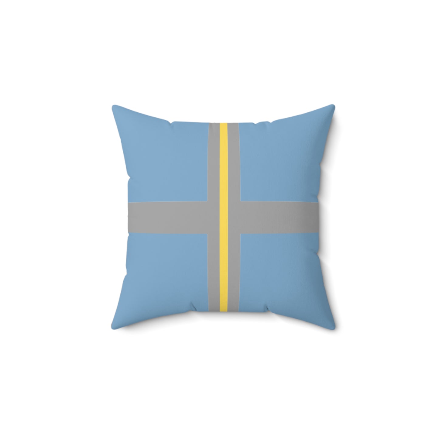 Quadrant - The Flat Line Series: Spun Polyester Square Pillow