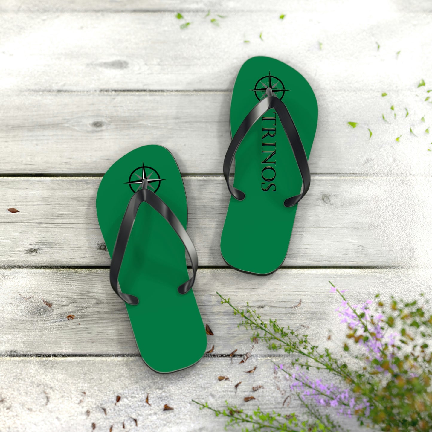 Trinos Green Flip Flops