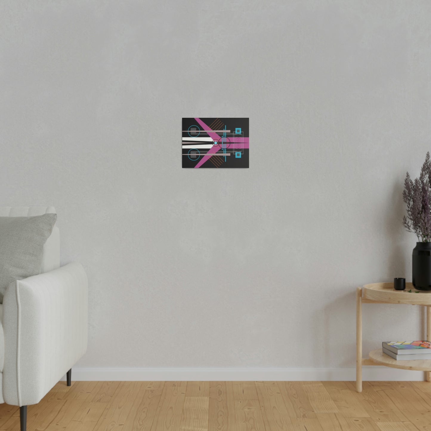 Neon Black - The Take Off Series: Geometric Abstract Wall Art