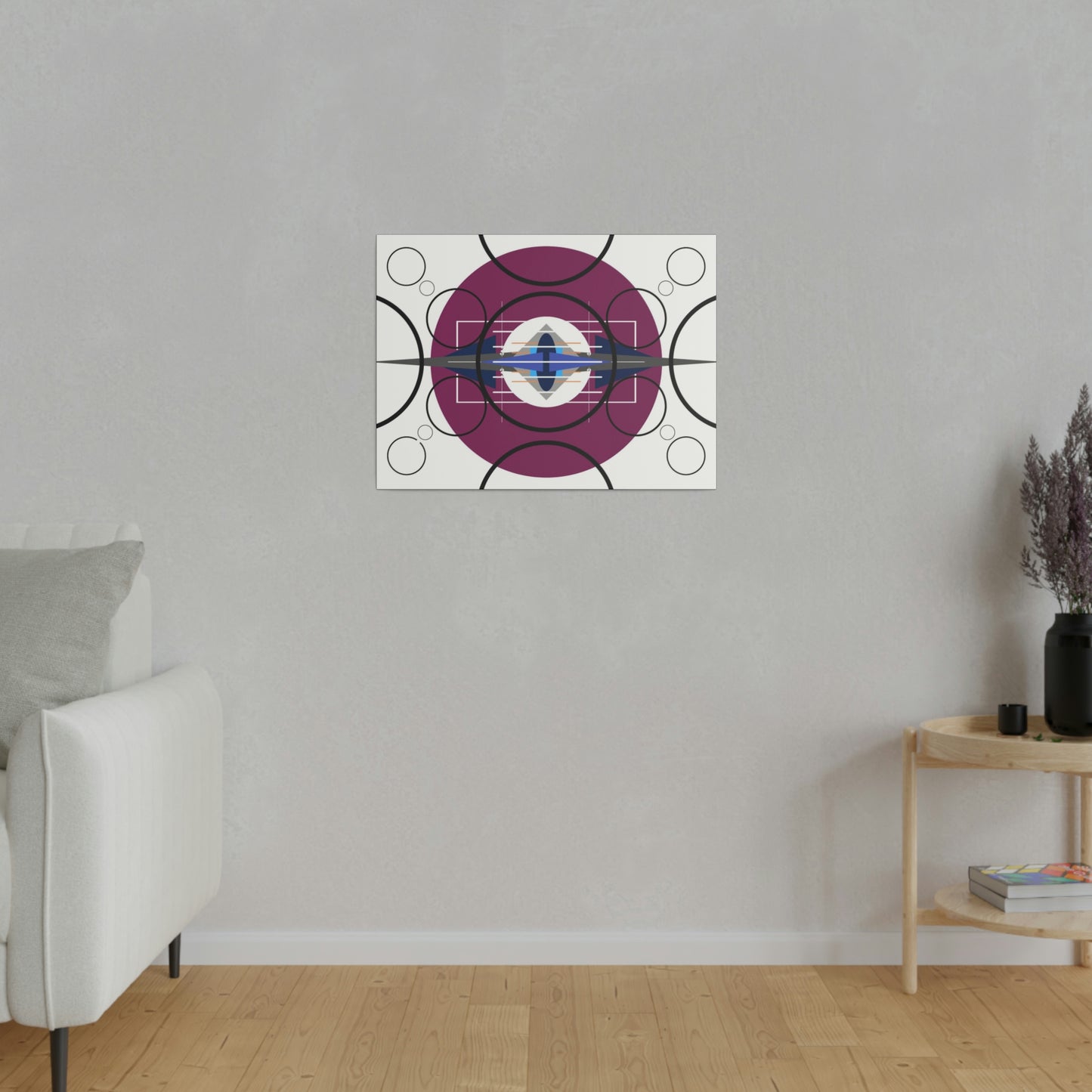 Deco 3 - Pressing Oscillation: Geometric Abstract Deco Inspired Wall Art