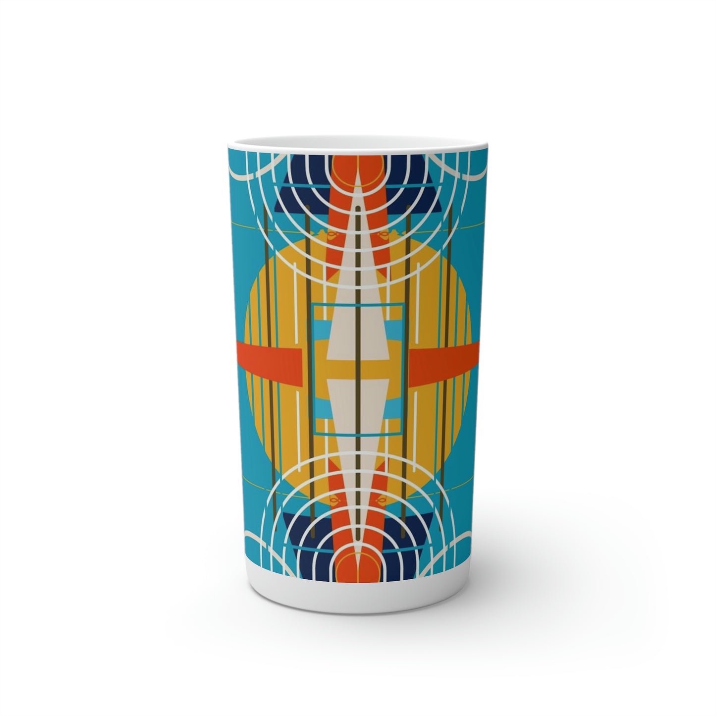 Super Graphic Deco Yellow Conical Coffee Mugs (3oz, 8oz, 12oz)