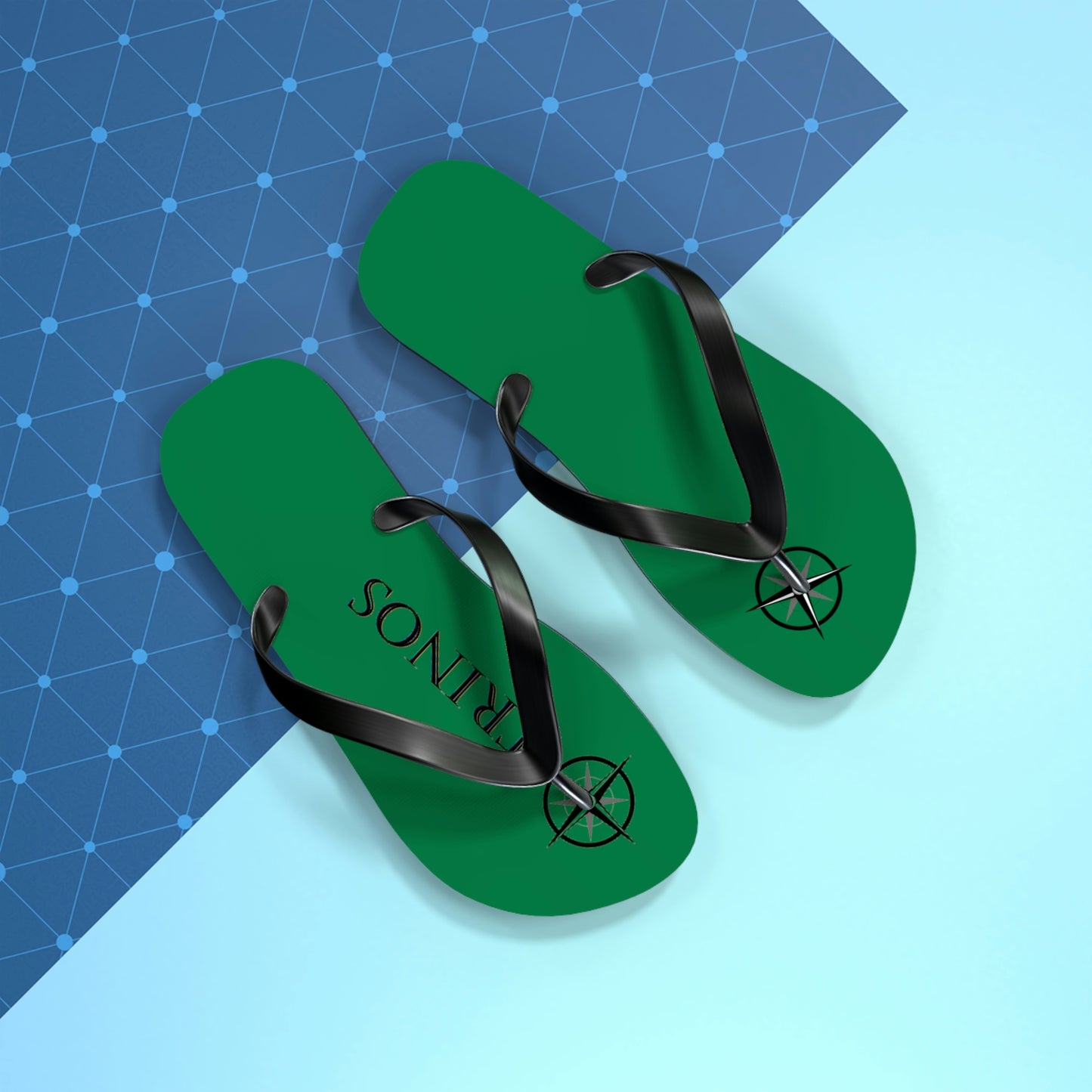 Trinos Green Flip Flops