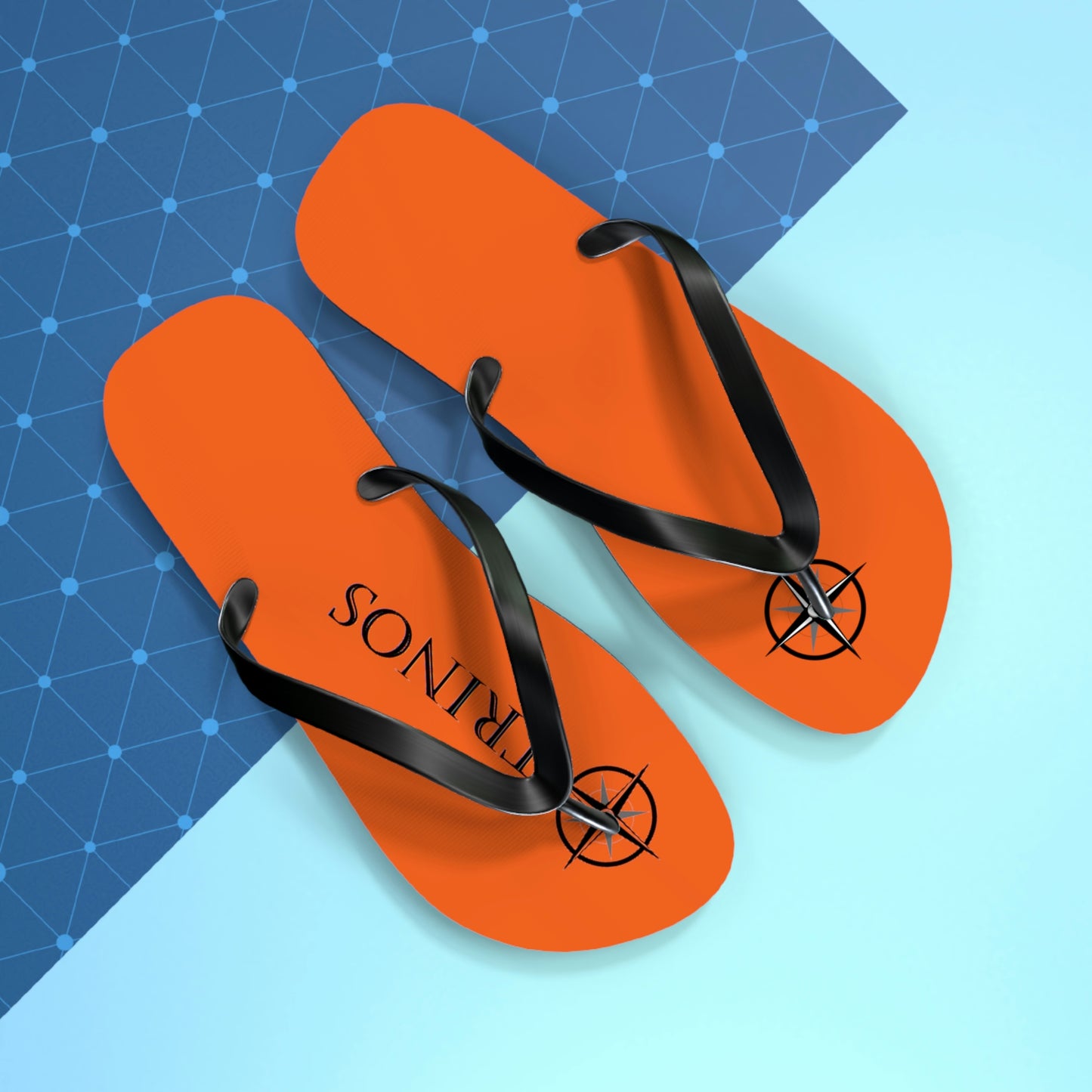 Trinos Orange Flip Flops