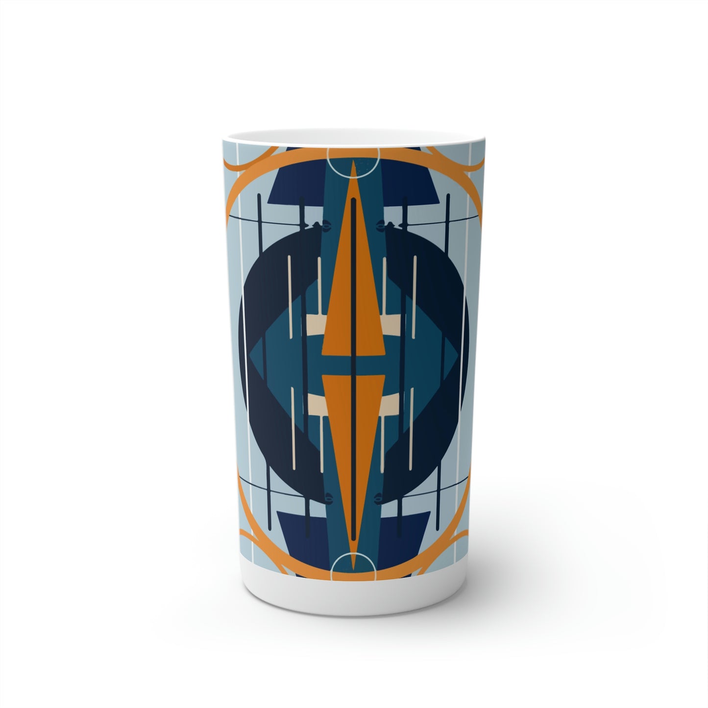 Super Graphic Deco Mixed Blue Conical Coffee Mugs (3oz, 8oz, 12oz)