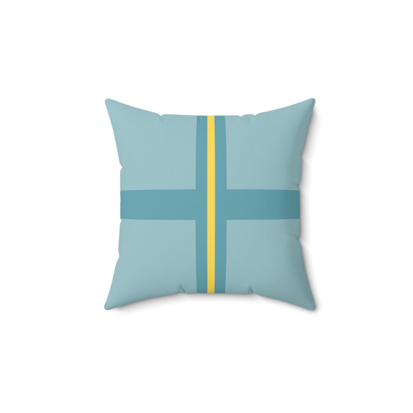 Quadrant 2 - The Flat Line Series:  Spun Polyester Square Pillow