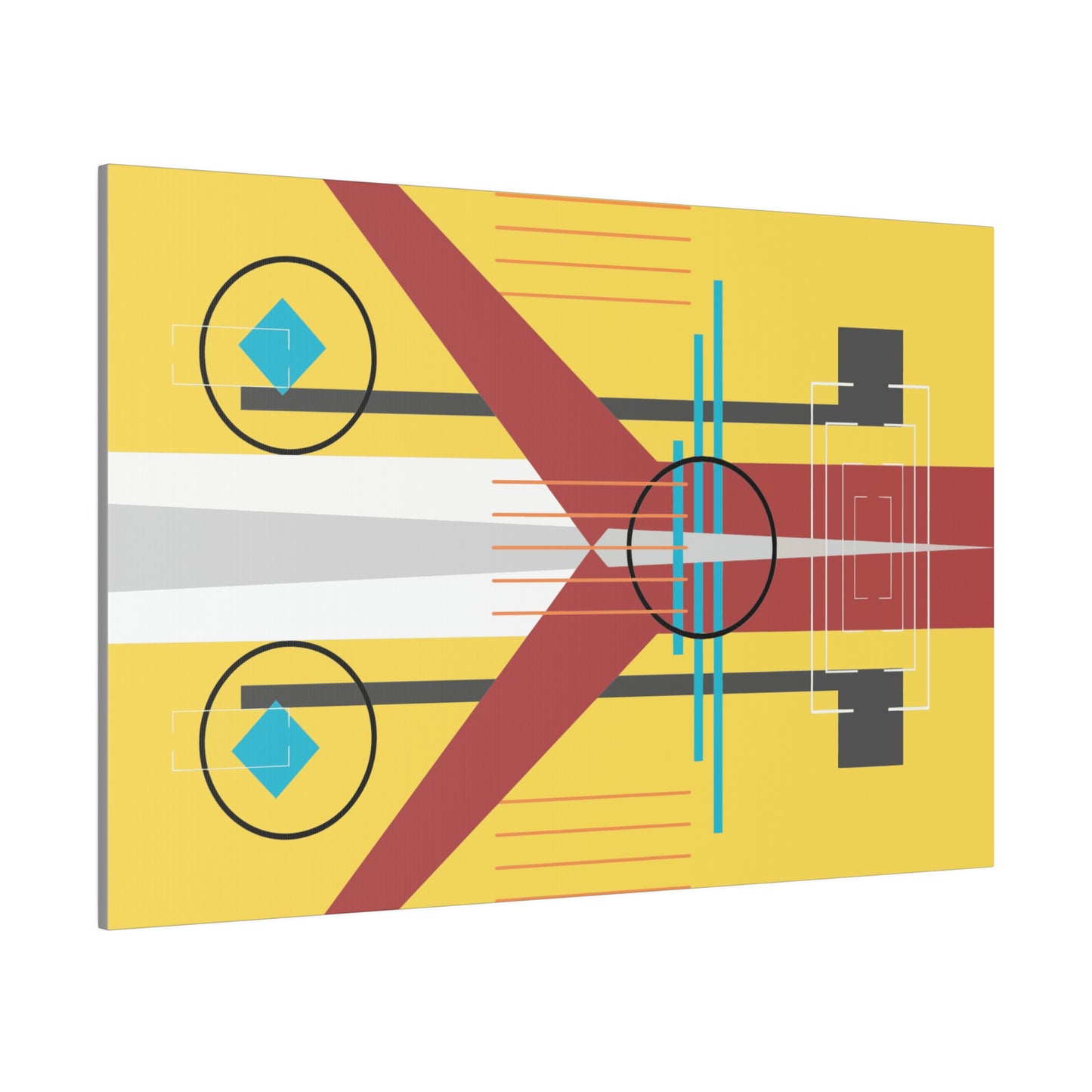 Burst of Sunshine - The Take Off Series: Geometric Abstract Wall Art