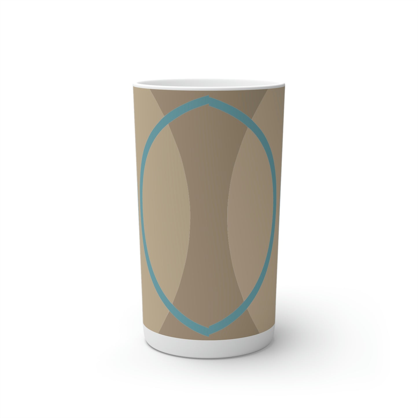 Super Graphic Deco Beige Conical Coffee Mugs (3oz, 8oz, 12oz)