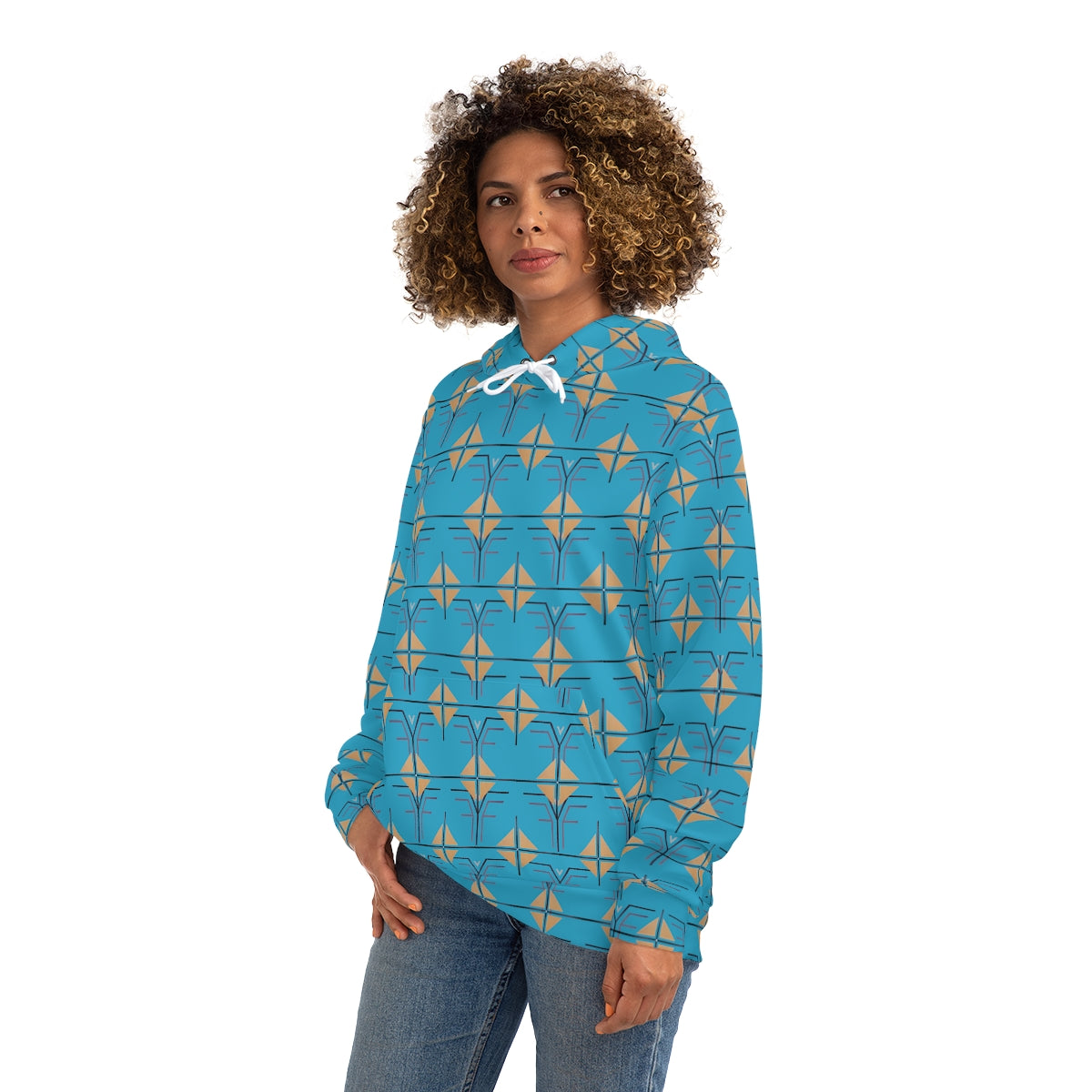 The Shield and Crest Hoodie - Turquoise