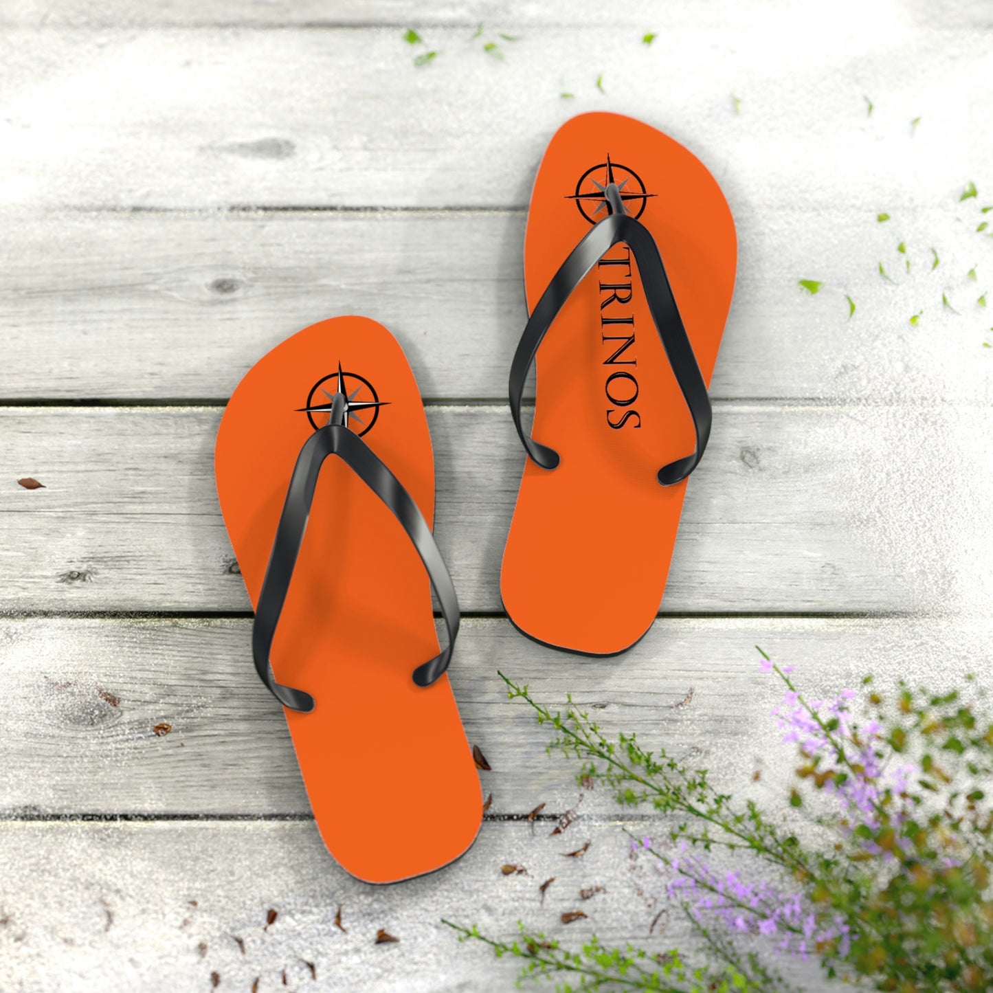 Trinos Orange Flip Flops