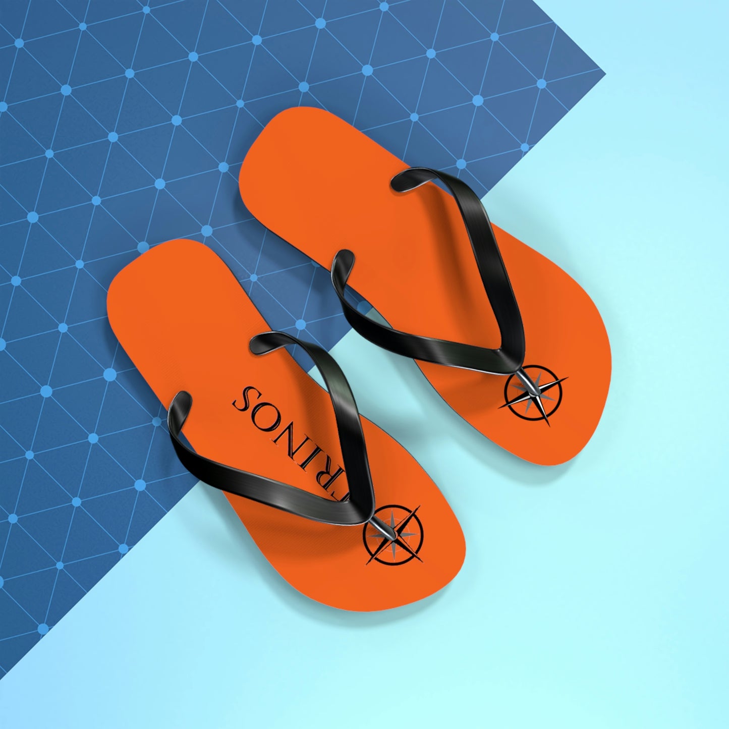 Trinos Orange Flip Flops