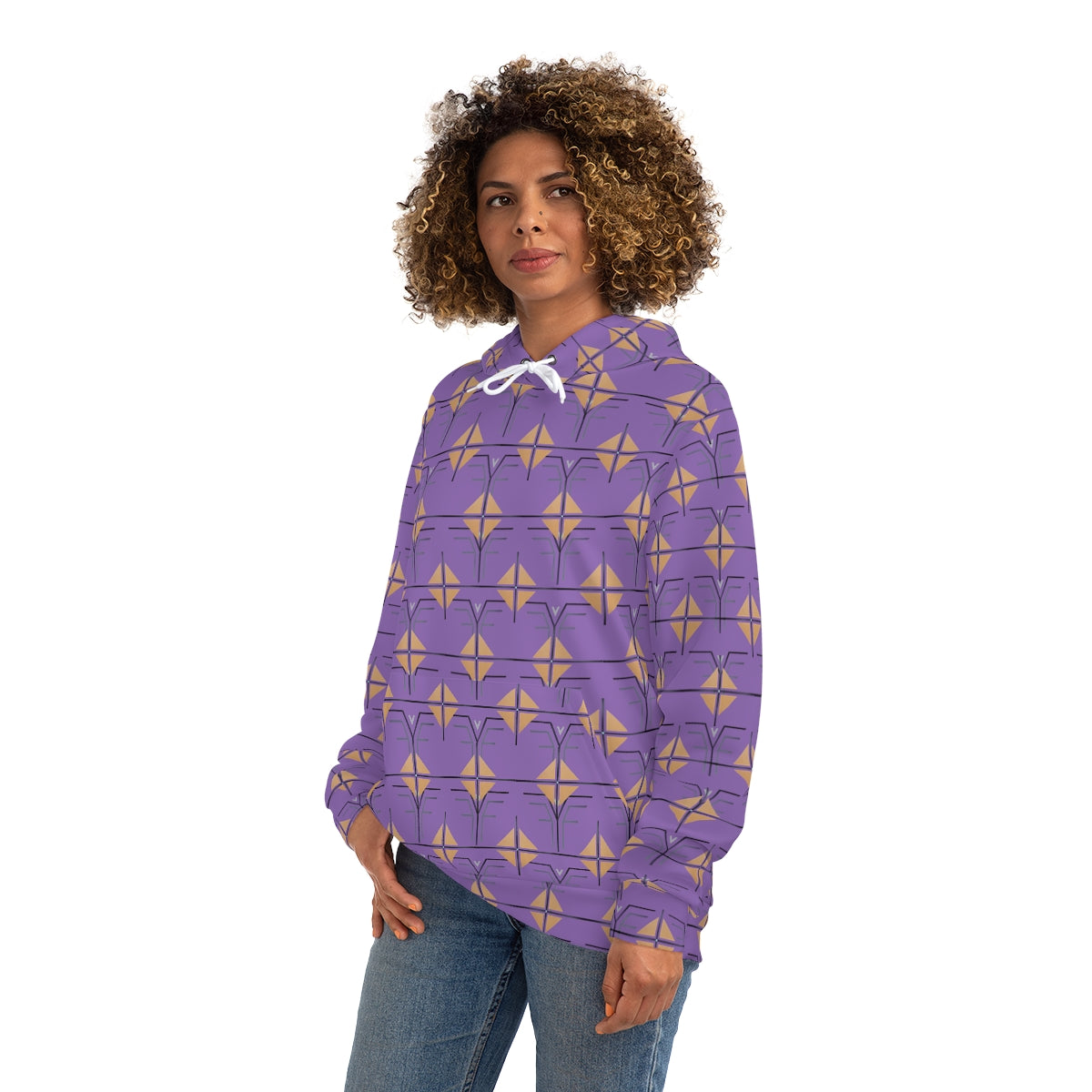 The Shield and Crest Hoodie - Lilac