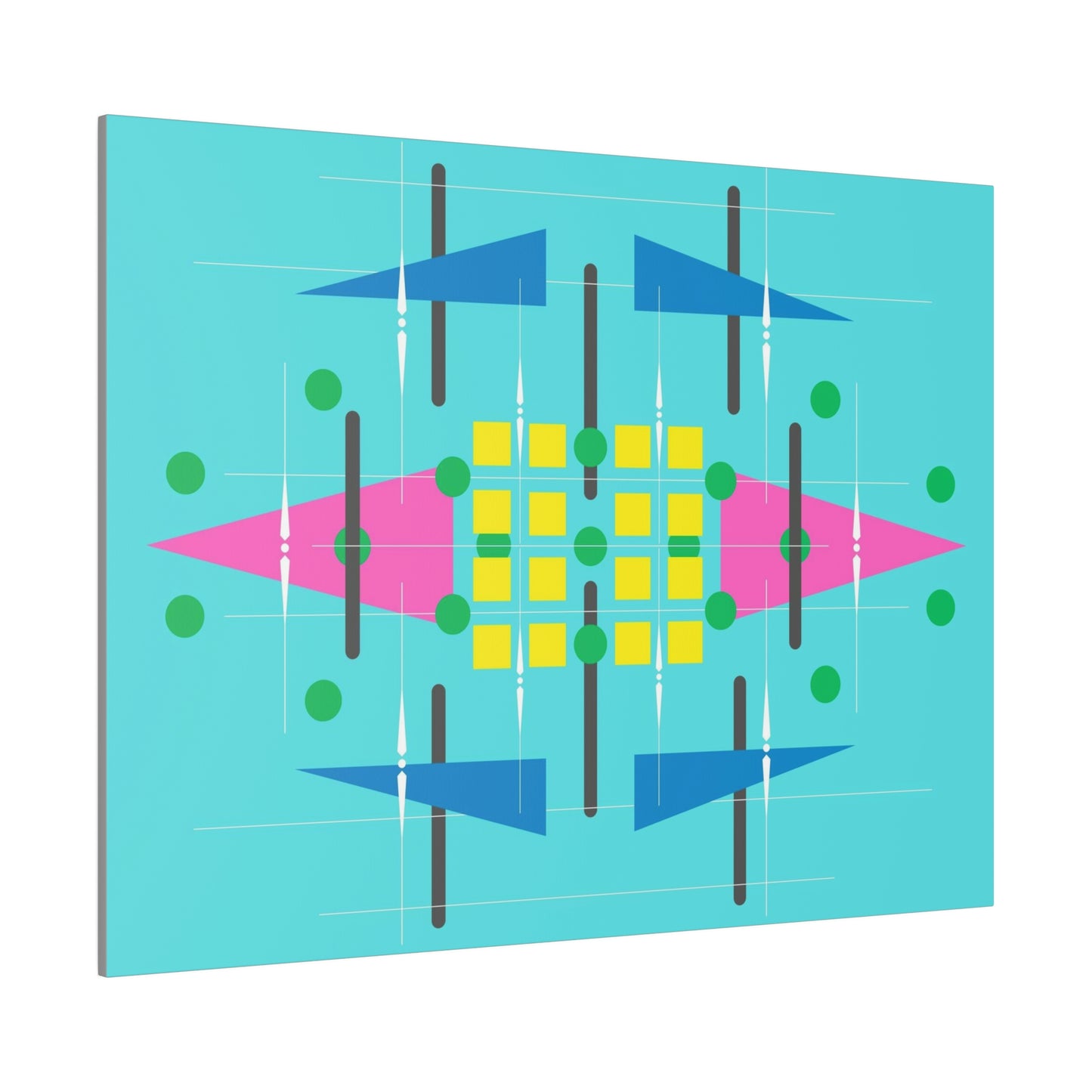 Teala - Universal Schematics 2: Geometric Abstract Deco Inspired Wall Art